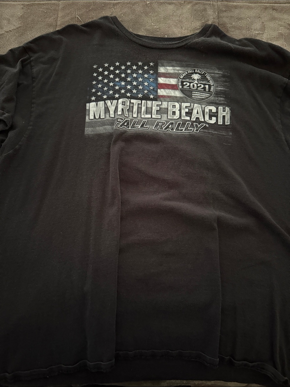 Myrtle Beach Fall Rally 2021 Graphic Tee - Black